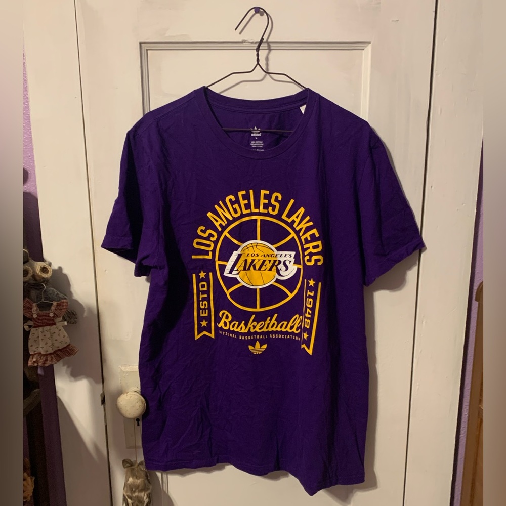 LA Lakers Logo Tee by Adidas